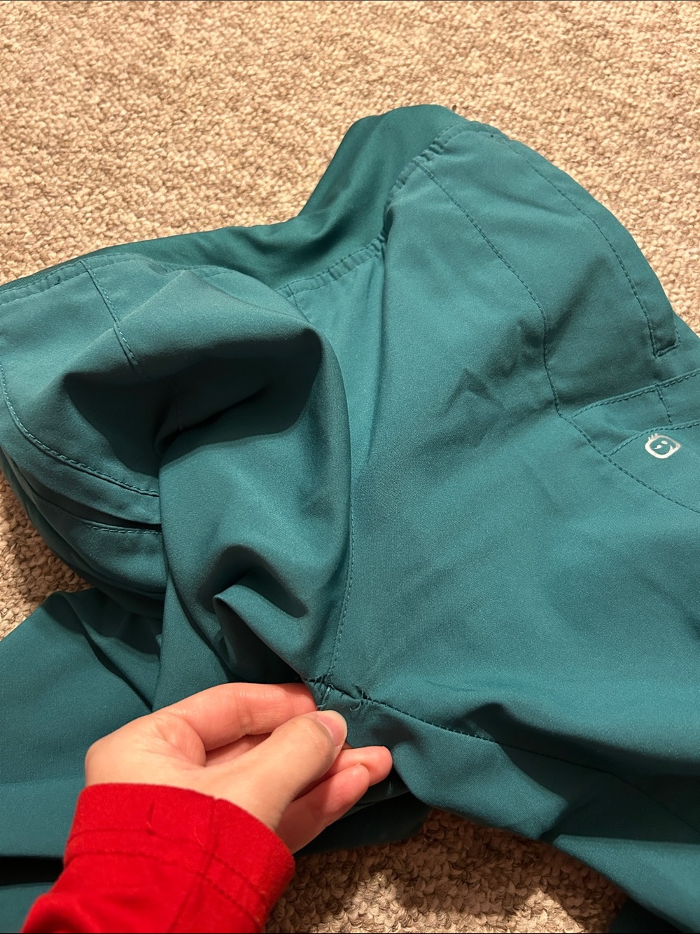 Women’s WonderWink Hunter Green Scrubpant Joggers Size XST - Picture 6 of 6